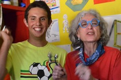 Kyle Weiss and Dr. Jane Aronson